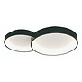 Modern plafondlamp Fuso 2-lichts zwart