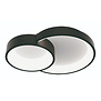 Modern plafondlamp Fuso 2-lichts zwart small
