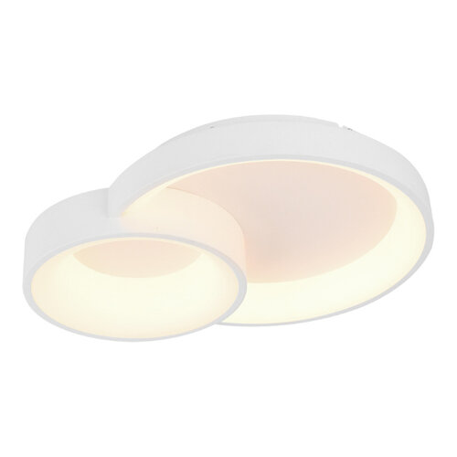 Moderne plafondlamp 2 Fuso lichts small wit