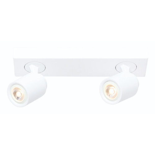 Modern Scandinavisch Razza opbouwspot 2-lichts balk wit