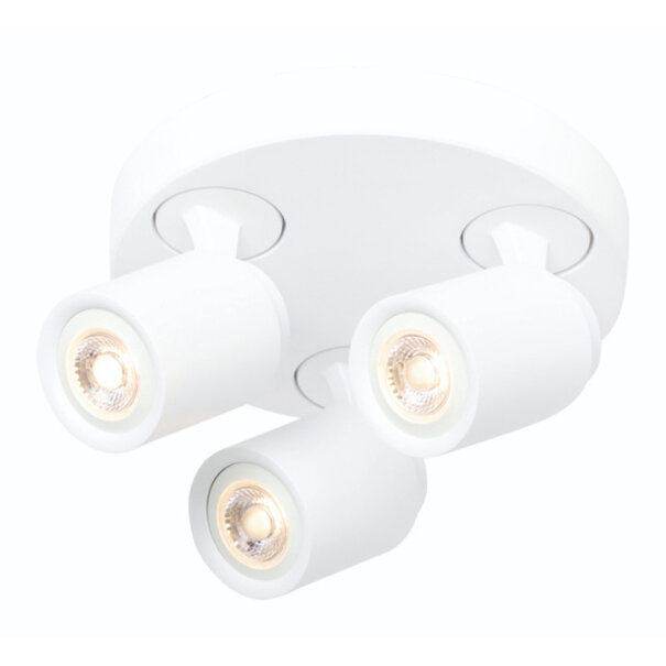 Freelight Modern Scandinavisch Razza opbouwspot 3-lichts wit
