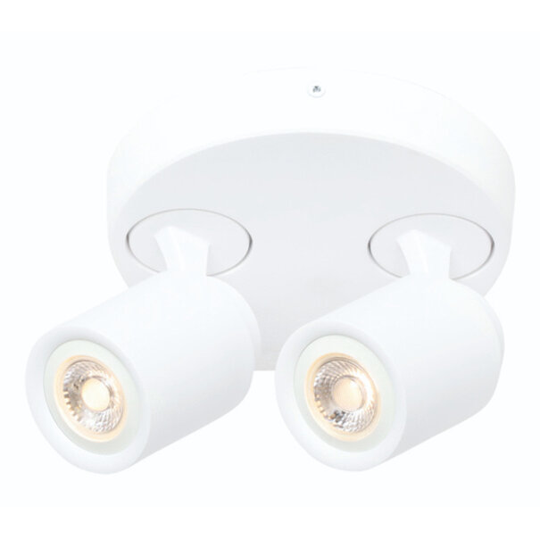 Freelight Modern Scandinavisch Razza opbouwspot 2-lichts wit