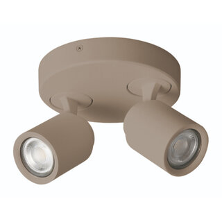 Opbouwspot Razza 2-lichts crème