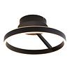 Freelight Modern industrieel plafondlamp Pilota Ø40cm zwart