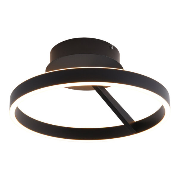 Freelight Modern industrieel plafondlamp Pilota Ø40cm zwart