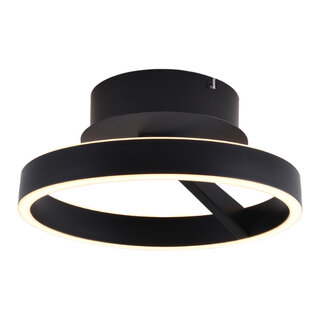 Plafondlamp Pilota 1-lichts zwart Ø30 cm