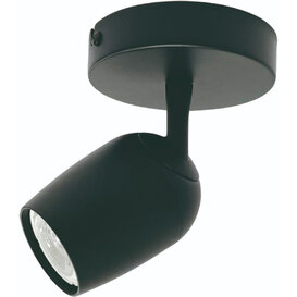 Opbouwspot Trova 1-lichts zwart