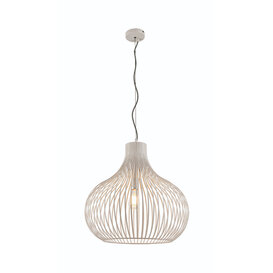 Hanglamp Aglio 1-lichts crème Ø58 cm
