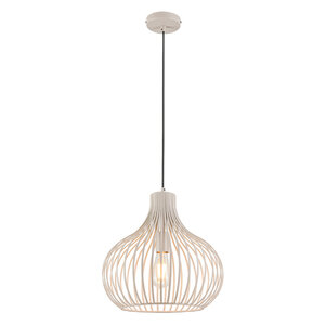 Freelight Modern Scandinavisch hanglamp Aglio Ø38cm 1-lichts crème