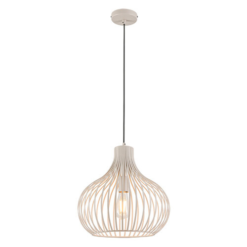 Modern Scandinavisch hanglamp Aglio Ø38cm 1-lichts crème