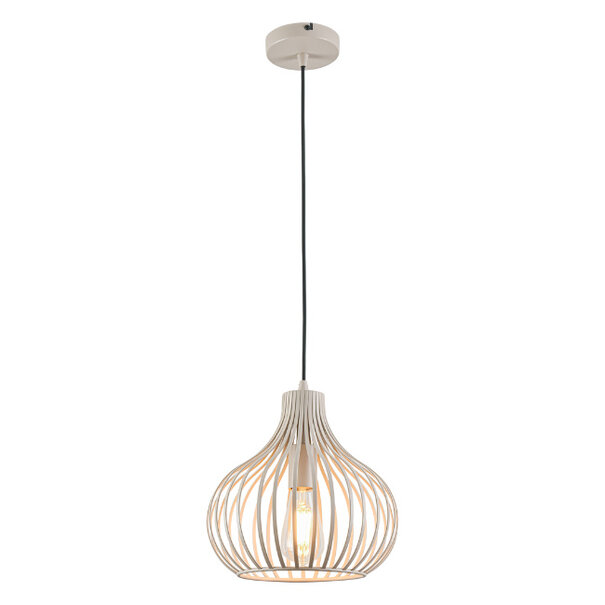 Freelight Modern Scandinavisch hanglamp Aglio Ø28cm 1-lichts crème
