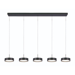 Hanglamp Alieno 5-lichts zwart