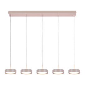 Hanglamp Alieno 5-lichts crème
