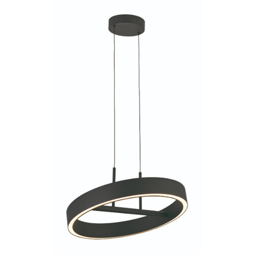 Modern Industrieel hanglamp Livello 1-lichts Ø40cm zwart
