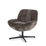Scandinavisch Modern fauteuil Derby bruin draaibaar
