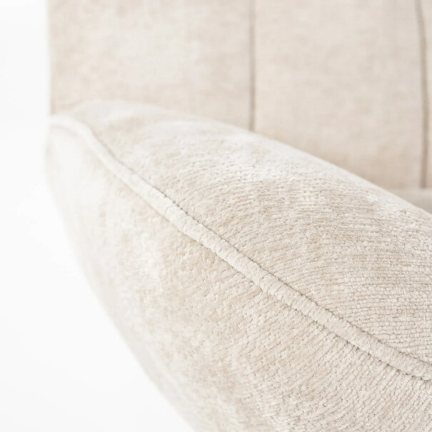 By-Boo Scandinavisch Modern fauteuil Derby beige draaibaar