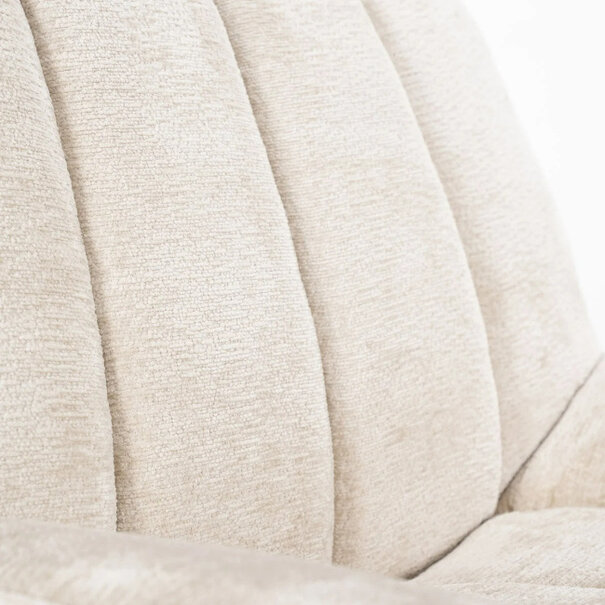 By-Boo Scandinavisch Modern fauteuil Derby beige draaibaar
