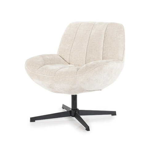 Scandinavisch Modern fauteuil Derby beige draaibaar