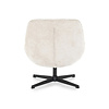 By-Boo Scandinavisch Modern fauteuil Derby beige draaibaar