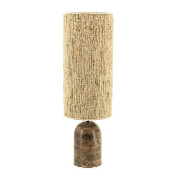 By-Boo Bohemian Japandi tafellamp Gadja large 1-lichts Hout Jute