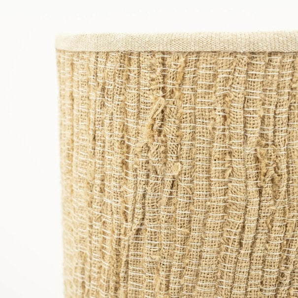 By-Boo Bohemian Japandi tafellamp Gadja large 1-lichts Hout Jute