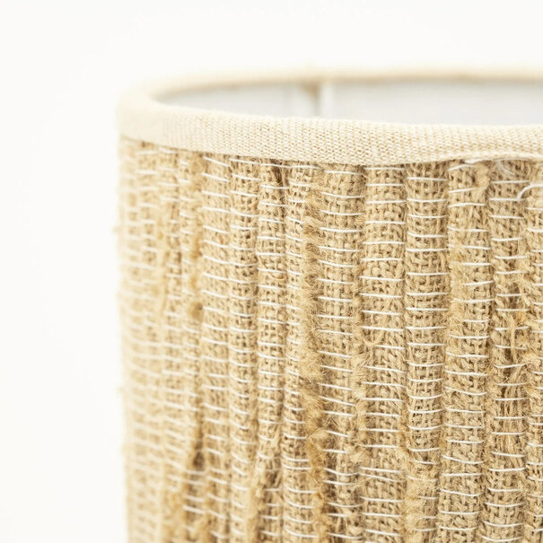 By-Boo Bohemian Japandi tafellamp Gadja small 1-lichts Hout Jute