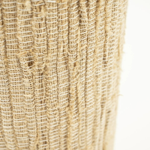 By-Boo Bohemian Japandi tafellamp Gadja small 1-lichts Hout Jute