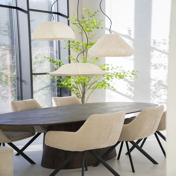 By-Boo Japandi Scandinavisch hanglamp Lokta 1 1-lichts naturel papier