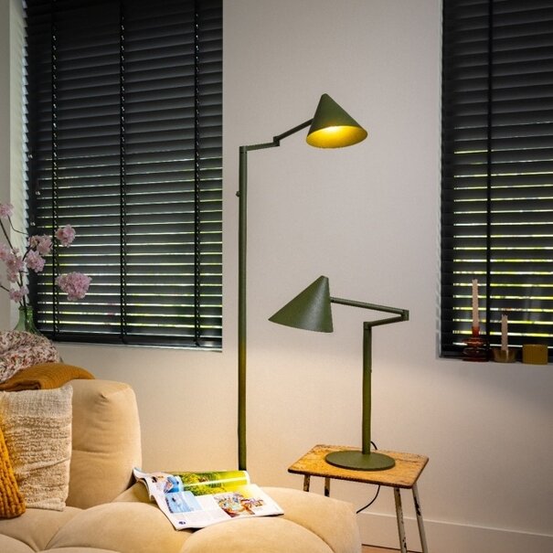 ETH Modern Scandinavisch tafellamp Marvis 1-lichts groen