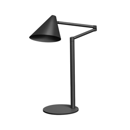 Modern industrieel tafellamp Marvis 1-lichts zwart