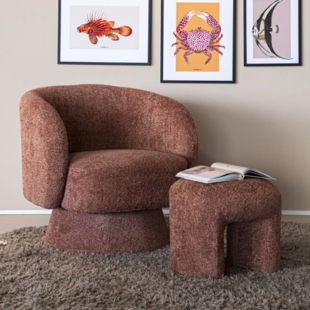 Fauteuil Balou terracotta