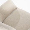 By-Boo Modern Scandinavisch eetkamerstoel Bliss beige met armleuning
