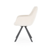 By-Boo Modern Scandinavisch eetkamerstoel Bliss beige met armleuning