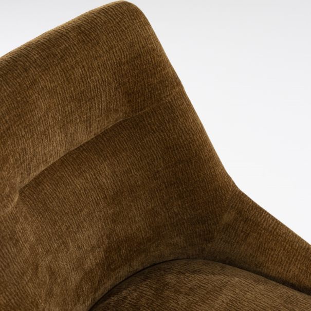 By-Boo Modern Scandinavisch eetkamerstoel Bliss mosterd