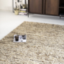 Modern Scandinavisch vloerkleed Takara mosterd 160 x 230 cm