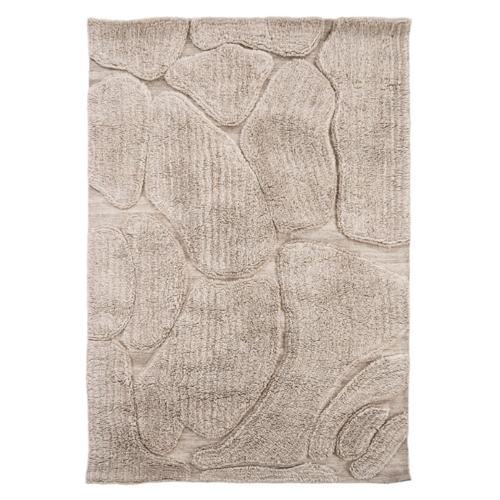 Scandinavisch Landelijk vloerkleed Kala 160 x 230 cm taupe