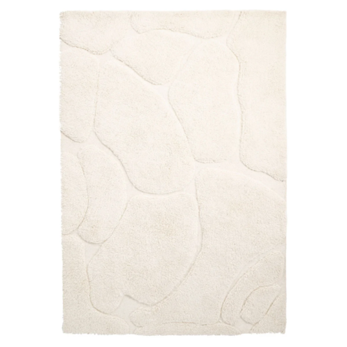 Scandinavisch Japandi vloerkleed Kala 160 x 230 cm Ivoor