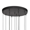 Steinhauer Modern Hotel Chique hanglamp Bollique 12-lichts zwart met smoke glas