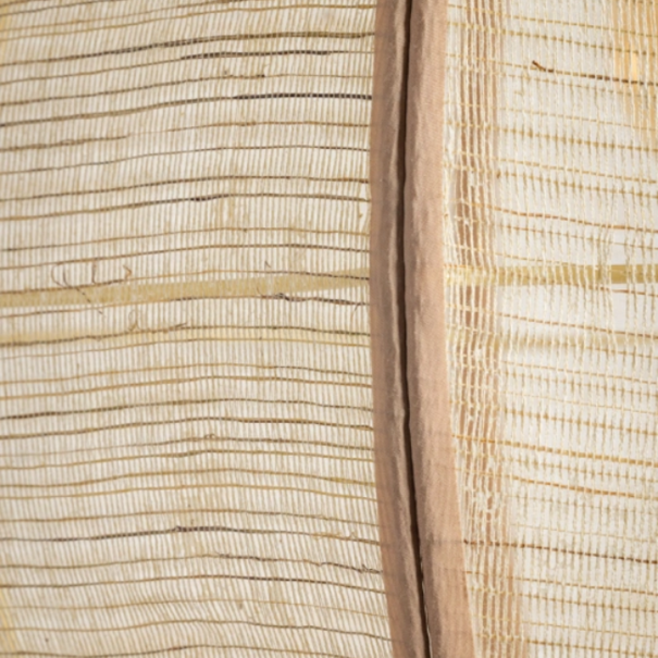 ETH Landelijk Japandi hanglamp Fabric 1-lichts Ø78 cm zand
