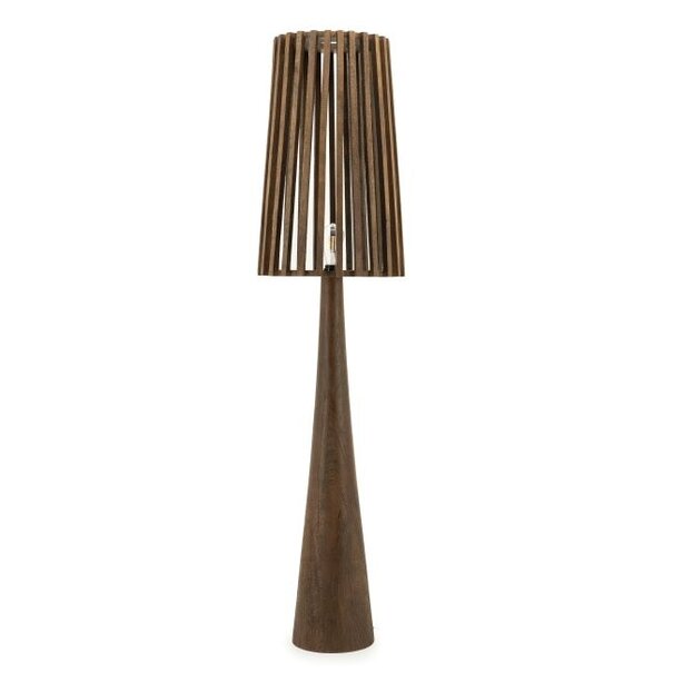 By-Boo Modern landelijke vloerlamp Guard 1-lichts bruin