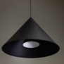 Industrieel Modern hanglamp Dillon 1-lichts zwart
