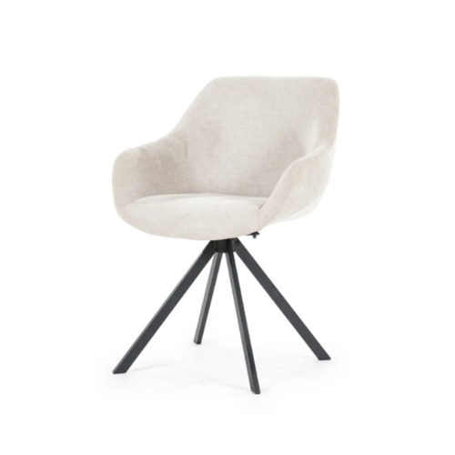 Modern Scandinavisch eetkamerstoel Mamé houston beige