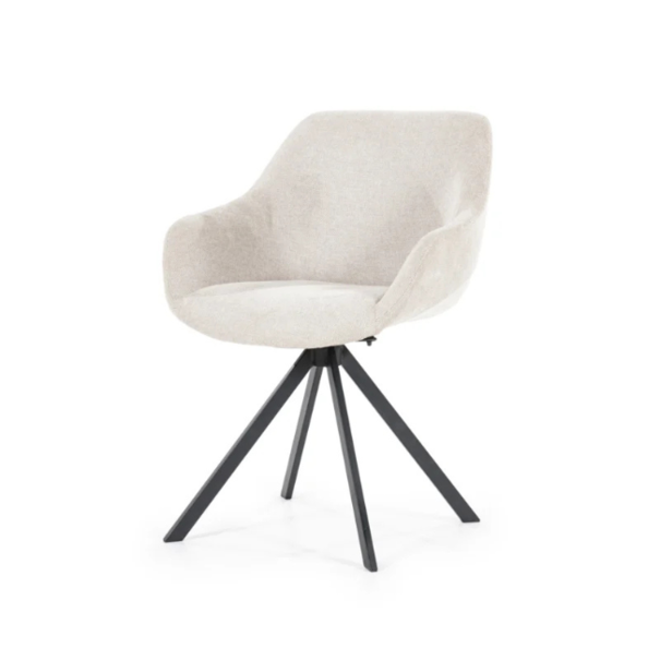 Eleonora Modern Scandinavisch eetkamerstoel Mamé houston beige