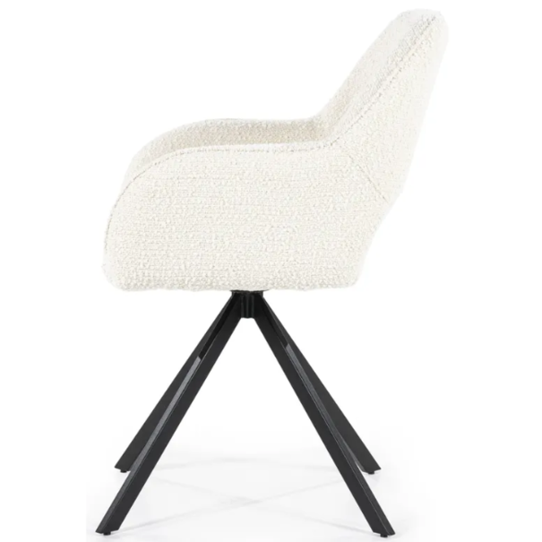 Eleonora Scandinavisch Modern eetkamerstoel Fabio beige spark