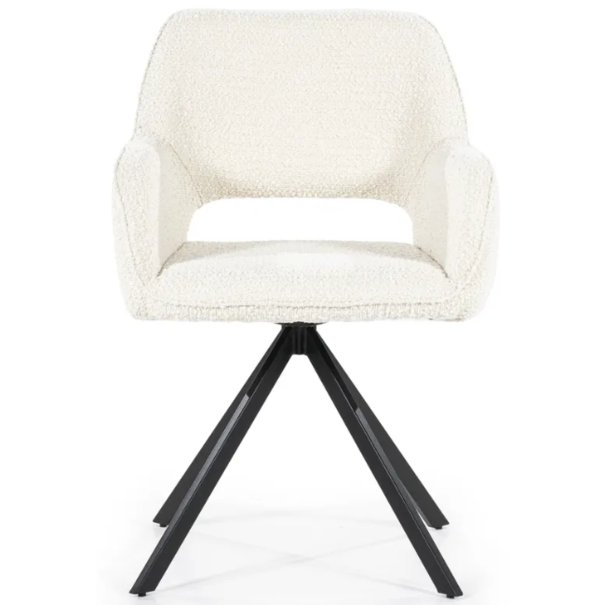 Eleonora Scandinavisch Modern eetkamerstoel Fabio beige spark