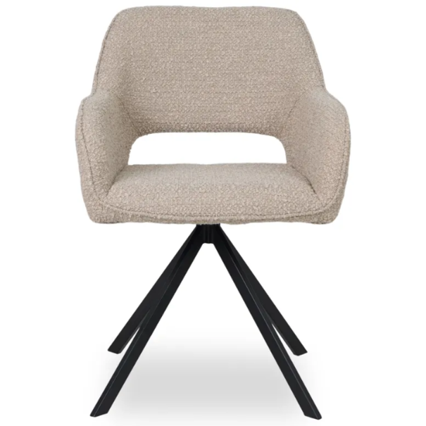 Eleonora Hotel Chique modern eetkamerstoel Fabio zand spark