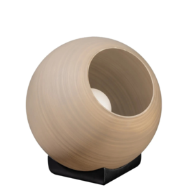 Tafellamp Orb Saturn 1-lichts Taupe  30cm