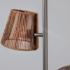 ETH Landelijk Modern vloerlamp Daan 2-lichts anodic bruin