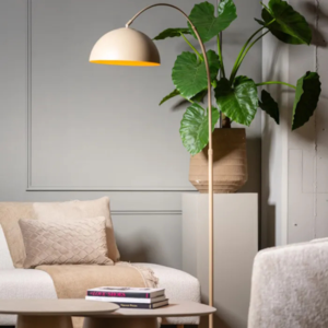 ETH Modern Scandinavisch booglamp Thijs 1-lichts zand