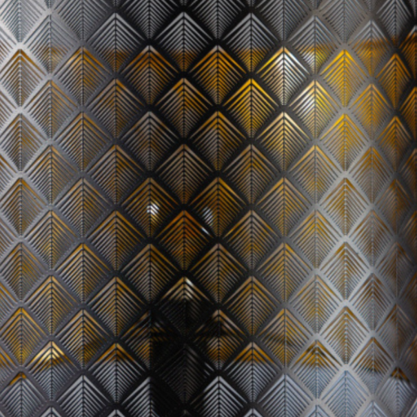 ETH Modern Industrieel Laser hanglamp 1-lichts zwart Ø40cm